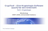 Vermittlung von Kryptologie durch die E-Learning-Software CrypTool