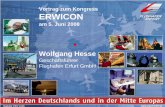 Vortrag zum Kongress ERWICON - Erfurt