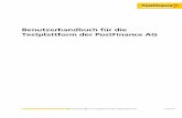 Benutzerhandbuch für die Testplattform der PostFinance AG