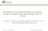 Simulation of containment-tests at a generic model of a ...
