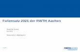 Foliensatz 2021 der RWTH Aachen