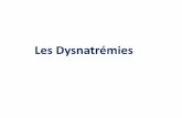 Les Dysnatrémies - Université de Montpellier