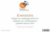 Exercices RDA-FR 2017