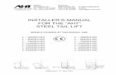 INSTALLER’S MANUAL FOR THE “AHT” STEEL TAIL LIFT