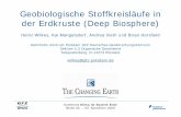 Geobiologische Stoffkreisläufe in der Erdkruste (Deep ...