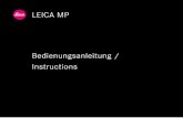 LEICA MP Bedienungsanleitung / Instructions