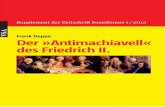 Frank Deppe Der »Antimachiavell« des Friedrich II.