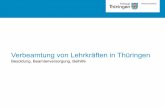 Verbeamtung von Lehrkräften in Thüringen