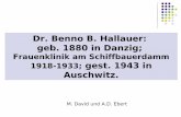 Frauenklinik am Schiffbauerdamm 1918-1933; gest. 1943 in ...