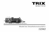 Modell der Diesellokomotive Köf II 12343