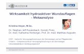 Wirksamkeit hydroaktiver Wundauflagen - Metaanalyse