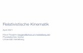 relativistische kinematik 2021 - Heidelberg University