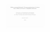Micromachined Transmission Lines for Microwave Applications