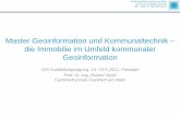 Master Geoinformation und Kommunaltechnik die Immobilie im ...