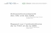 Antisemitismusbericht des SIG und der GRA