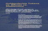 Goldgedeckte Tokens vs. Bitcoin vs. Stablecoins