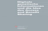 Digitale genetische Informationen und die Idee des Access ...