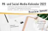 PR- und Social-Media-Kalender 2022