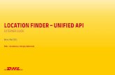 LOCATION FINDER UNIFIED API - developer.dhl.com