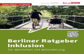 Berliner Ratgeber Inklusion für Menschen mit Behinderung 2021