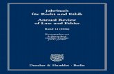 Jahrbuch für Recht und Ethik Annual Review of Law and Ethics