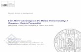 First-Mover Advantages in the Mobile Phone Industry: A ...