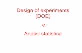 Analisi statistica e Design of experiments