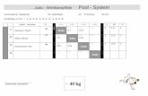 Judo - Wettkampfliste Pool - System (u.a. für 5 Teilnehmer)