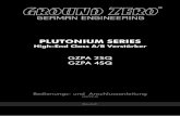PLUTONIUM SERIES - ground-zero-audio.com