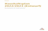 Stadt Karlsruhe Stadtkämmerei Haushaltsplan 2022/2023 ...