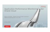 Applica'on Performance Monitoring in der Oracle Cloud