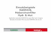 Einsatzbeispiele KLEENOIL Nebenstromfilter Hydr. & Mot.