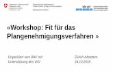 «Workshop: Fit für das Plangenehmigungsverfahren