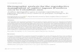 Demographic analysis for the reproductive management of ...