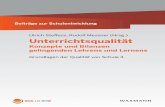 Ulrich Steffens, Rudolf Messner (Hrsg.) Unterrichtsqualität