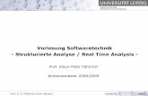 Vorlesung Softwaretechnik - Strukturierte Analyse / Real ...