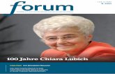 100 Jahre Chiara Lubich - forum – Pfarrblatt