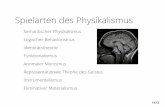 Spielarten des Physikalismus - TU Dresden