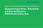 PONS SCHÜLERWÖRTERBUCH SPANISCH Spanische Texte schreiben ...