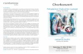 Chorkonzert - Kammerchor cantamus berlin: Aktuell
