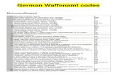 German Waffenamt Codes - Heereswaffenamt