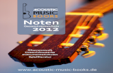 Notenkatalog Acoustic Music Books 2012