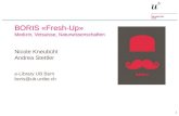 1 BORIS «Fresh-Up» Medizin, Vetsuisse, Naturwissenschaften Nicole Kneub¼hl Andrea Stettler e-Library UB Bern boris@ub.unibe.ch