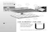 LUX ELEMENTS -TUB-LINE - Les produits, les einer Abdichtung im Verbund mit Fliesen- und Platten bel¤gen