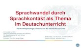 Sprachwandel durch Sprachkontakt - IDSL  .â€“ Kirchensprache (ahd. gotspell, ags. godspell)