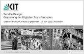 Service Design - Gestaltung der Digitalen Transformation