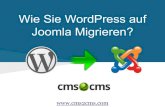 Wie Sie WordPress auf Joomla Migrieren?