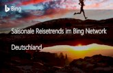 Saisonale Reisetrends im Bing Network Deutschland