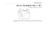 UHF FM Funkger¤t DJ-S40CQ / E - mods-ham.darc.de DJ-S40-DE.pdf  ALINCO UHF FM Funkger¤t DJ-S40CQ