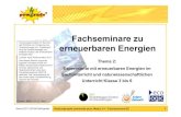 Fachseminare zu erneuerbaren Energien - powerado-plus: Modul 14 â€“Fachseminare EE 1 Fachseminare zu erneuerbaren Energien Thema 2: Experimente mit erneuerbaren Energien im